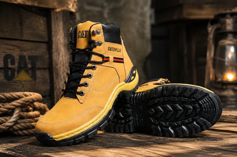 Bota Elite Cat Ro - Amarillo en ambiente